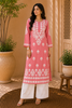 Natasha Premium Modal Chikankari Women's Solid Kurti - Onion Pink
