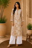 Esha Premium Modal Chikankari Solid Women's Kurta - Beige Brown