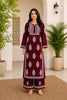 Bellate Premium Modal 3D Chikankari Solid Women's Kurta Palazzo Set - Maroon