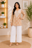 Ayat Chikankari Handwork Women's Modal Short Kurta - Coffee