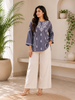 Isha Rayon Chikankari Solid Women's Short Top - Charcoal