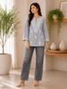 Sitara Cotton Chikankari Hand embroidered Women's Short Kurta - Grey