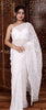 Hansa Tapchi Chikankari Hand Embroidered Women's Saree - White