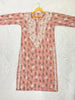 Inayat Cotton Chikankari Hand Embroidered Women's Long Kurta - Onion Pink