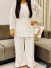 Parnika Rayon Chikankari Solid Women's Short Kurta - White