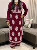 Bellate Premium Modal 3D Chikankari Solid Women's Kurta Palazzo Set - Maroon