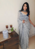 Hansa Tapchi Chikankari Hand Embroidered Women's Saree - Grey