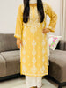 Zareen Premium Modal Chikankari Solid Women's Long Kurta - Beige