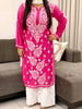 Esha Premium Modal Chikankari Solid Women's Kurta - Magenta