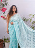 Kamal Full Jaal Saree - Sky