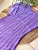 Tara Resham Chikankari Hand Embroidered Women's Yog Anarkali Kurta - Lavender